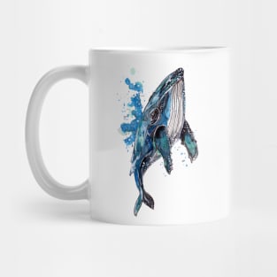 Blue Humpback Whale Mug